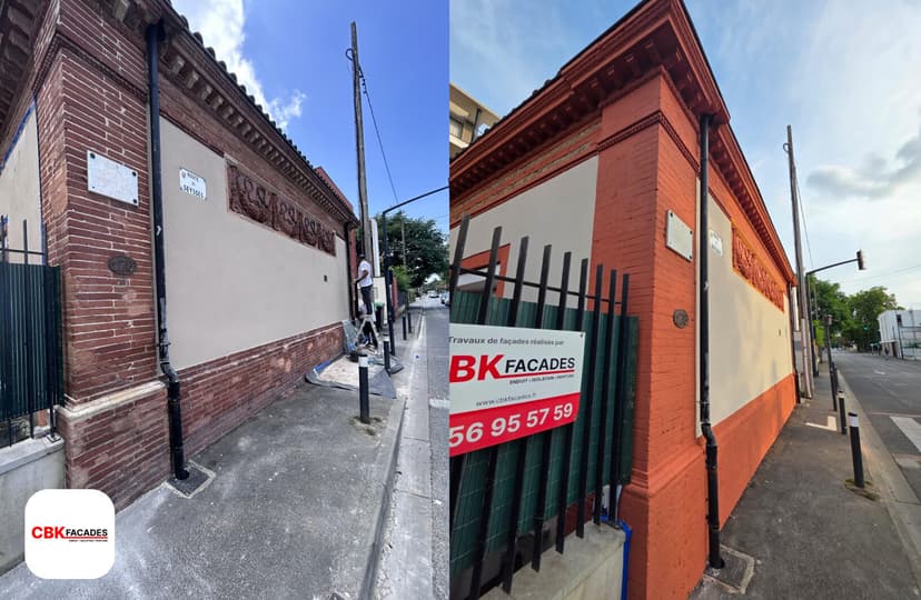Rénovation de façade à Toulouse